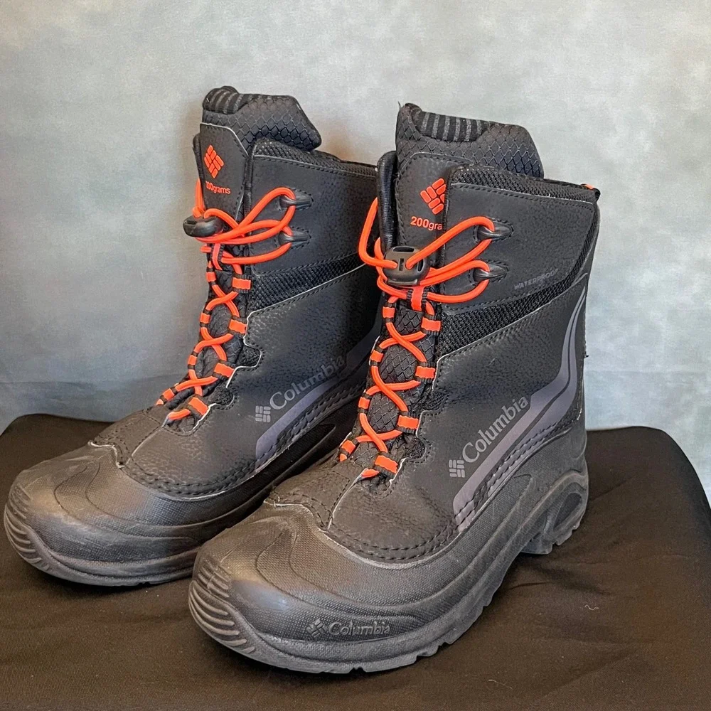 Columbia Bugaboot IV Waterproof Insulated Winter Snow‎ Boots Boys Size 6